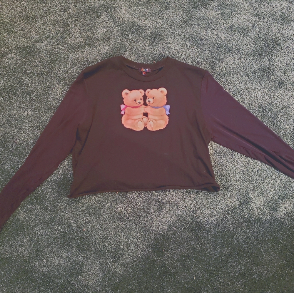 Dolls Kill crop top bears 1x